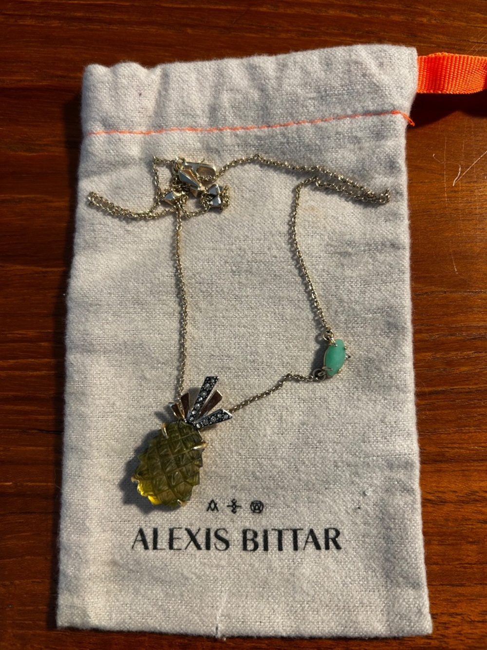 Alexis Bittar pineapple necklace - Picture 2 of 2